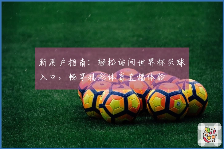 新用户指南:轻松访问世界杯买球入口,畅享精彩体育直播体验